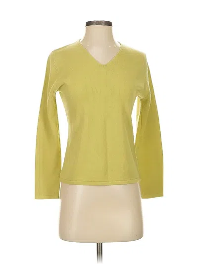 Pre-owned Gap Cashmere Pullover Sweater In Green