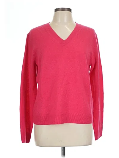 Pre-owned Gap Cashmere Pullover Sweater In Pink