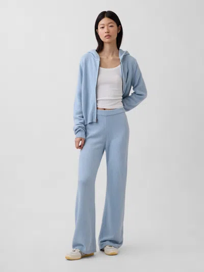 Gap Cashsoft Boot Sweater Pants In Blue