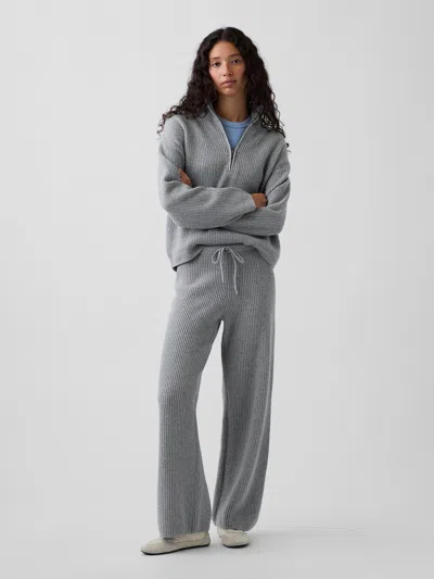 Gap Cashsoft Boot Sweater Pants In Charcoal Grey