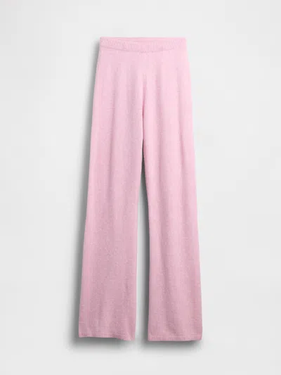 Gap Cashsoft Boot Sweater Pants In Pink