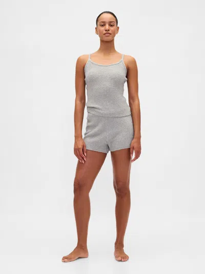 Gap Cashsoft Boucle Sweater Shorts In Gray