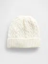 Gap Cashsoft Cable-knit Beanie In White