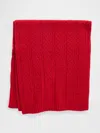 Gap Cashsoft Cable-knit Scarf In Red