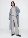 Gap Cashsoft Cable-knit Sweater Pants In Grey