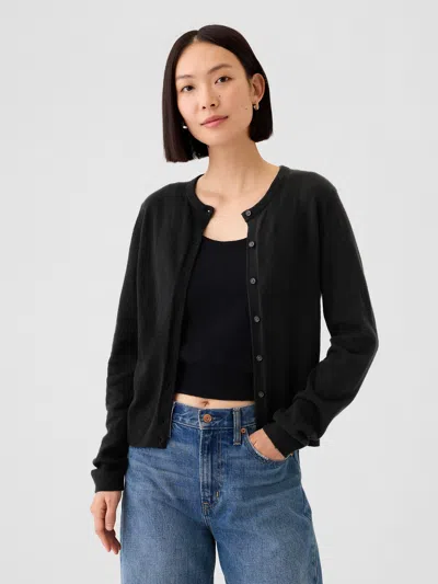Gap Cashsoft Cardigan In Black