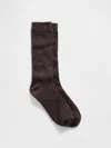 Gap Cashsoft Crew Socks In Brown