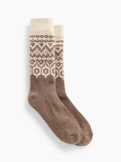 Gap Cashsoft Crew Socks In Brown