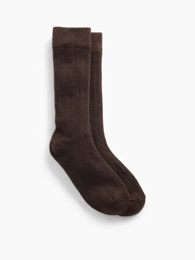 Gap Cashsoft Crew Socks In Brown