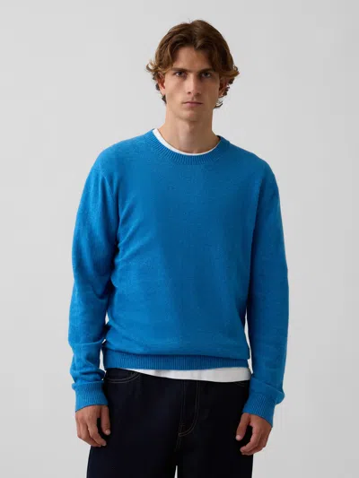 Gap Cashsoft Crew Sweater In Blue