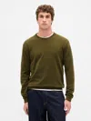 Gap Cashsoft Crew Sweater In Green