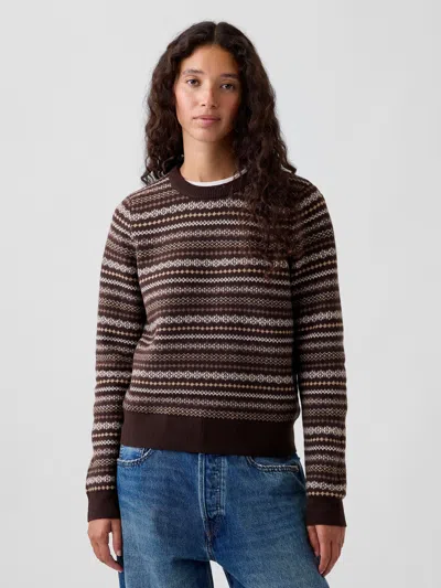 Gap Cashsoft Crew Sweater In Multi