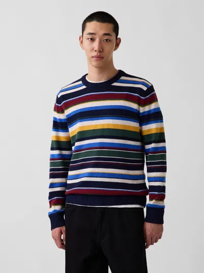 Gap Cashsoft Crew Sweater In Multi