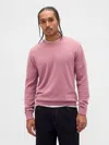 Gap Cashsoft Crew Sweater In Purple