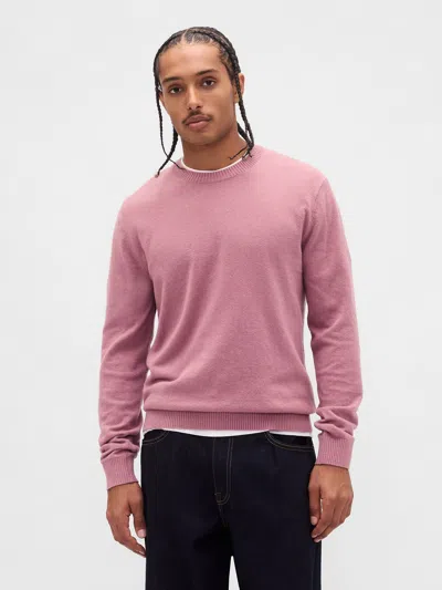Gap Cashsoft Crew Sweater In Purple