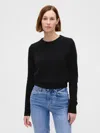 Gap Cashsoft Crewneck Sweater In Black