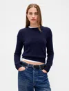 Gap Cashsoft Crewneck Sweater In Blue