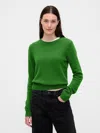 Gap Cashsoft Crewneck Sweater In Green