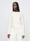Gap Cashsoft Crewneck Sweater In Ivory Frost Beige