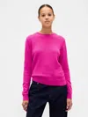 Gap Cashsoft Crewneck Sweater In Pink