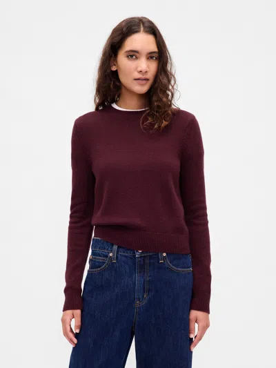 Gap Cashsoft Crewneck Sweater In Red