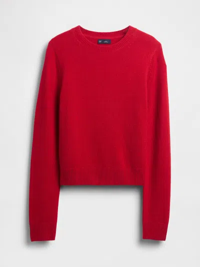 Gap Cashsoft Crewneck Sweater In Red