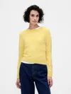 Gap Cashsoft Crewneck Sweater In Yellow