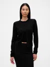 Gap Cashsoft Crop Cardigan In Black