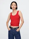 Gap Cashsoft Cropped Tank In Modern Red