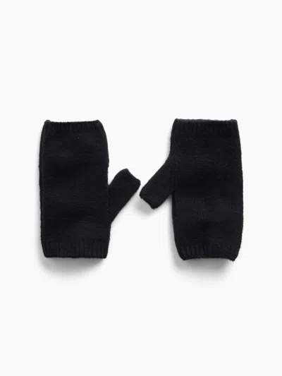 Gap Cashsoft Fingerless Mittens In Black