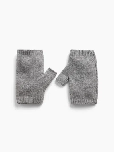 Gap Cashsoft Fingerless Mittens In Grey