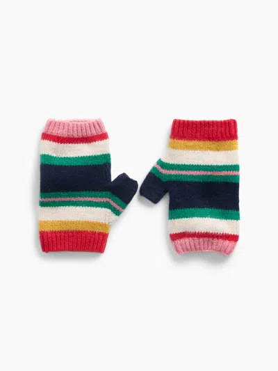 Gap Cashsoft Fingerless Mittens In Happy Stripe