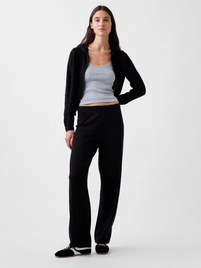 Gap Cashsoft Loose Sweater Pants In Black Ellis