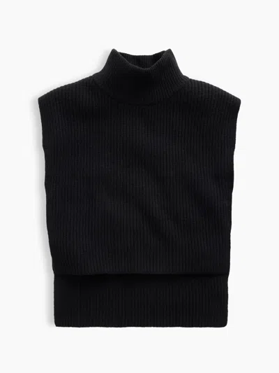 Gap Cashsoft Mockneck Sweater Bib In Multi