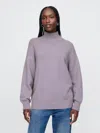 Gap Cashsoft Mockneck Sweater In Dusty Mauve Purple
