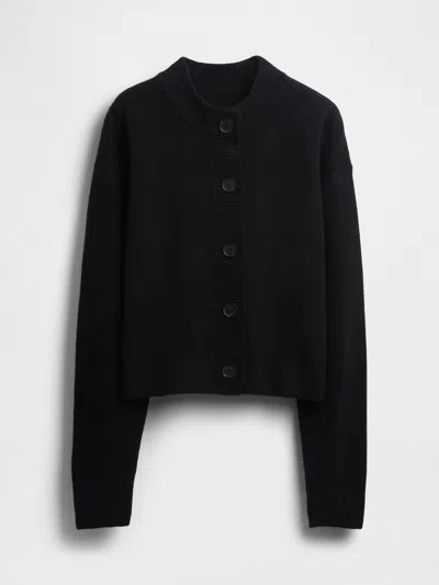Gap Cashsoft Oversized Chunky Cardigan In Black