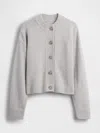 Gap Cashsoft Oversized Chunky Cardigan In Gray