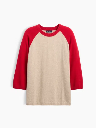 Gap Cashsoft Raglan Sweater Shirt In Multi