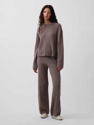 Gap Cashsoft Relaxed Cable-knit Sweater Pants