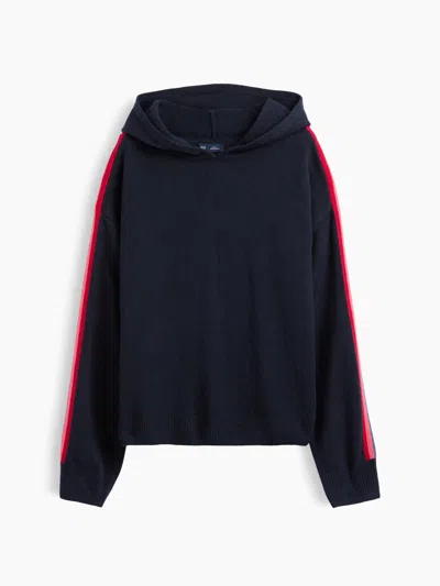 Gap Cashsoft Relaxed Sweater Hoodie In Blue