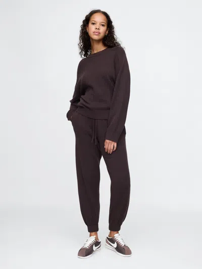 Gap Cashsoft Seam Joggers In Terra Brown