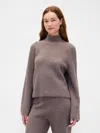 Gap Cashsoft Shaker-stitch Turtleneck Sweater In Brown