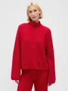 Gap Cashsoft Shaker-stitch Turtleneck Sweater In Red