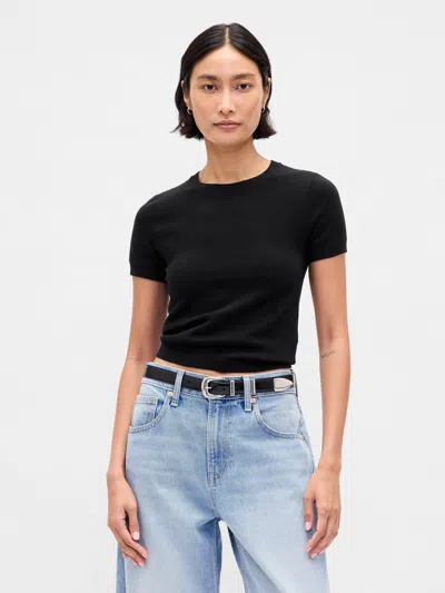 Gap Cashsoft Stretch Baby T-shirt In Black