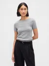 Gap Cashsoft Stretch Baby T-shirt In Gray