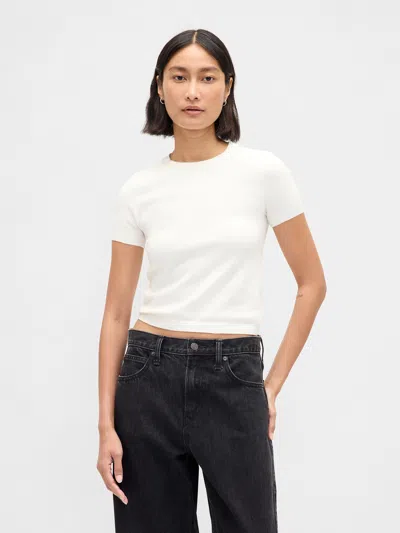 Gap Cashsoft Stretch Baby T-shirt In White