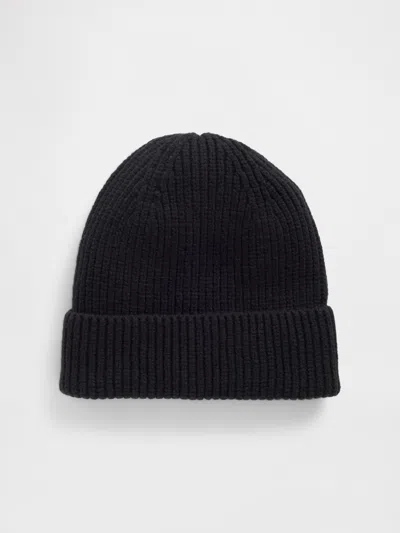 Gap Cashsoft Stretch Beanie In Black