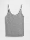 Gap Cashsoft Stretch Crop Tank Top In Gray