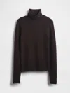 Gap Cashsoft Stretch Turtleneck Sweater In Animal Print
