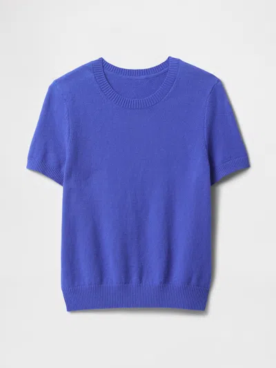 Gap Cashsoft Sweater Top In Dazzling Blue